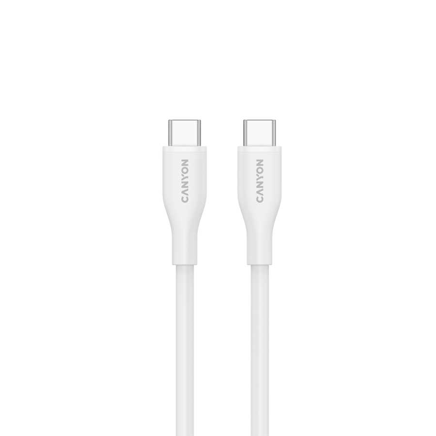 CANYON cable CC60SC10 C-C 60W 1m Silicon White - Slika 2