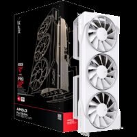 XFX Swift AMD Radeon RX 9070XT White Triple fan Gaming Edition with 16GB GDDR6 HDMI 3xDP, AMD RDNA 4