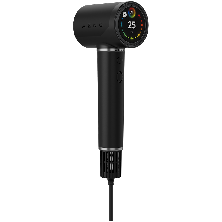 High Speed Hair Dryer, Black, 220V-240V~50-60Hz, 1500W, Voice Control, Ionizer, Touch LCD, Infrared Nursing, Infrared Distance Protection, AI Control, Gravity Sensor 110000RPM, Noise less than 67dB - Slika 2