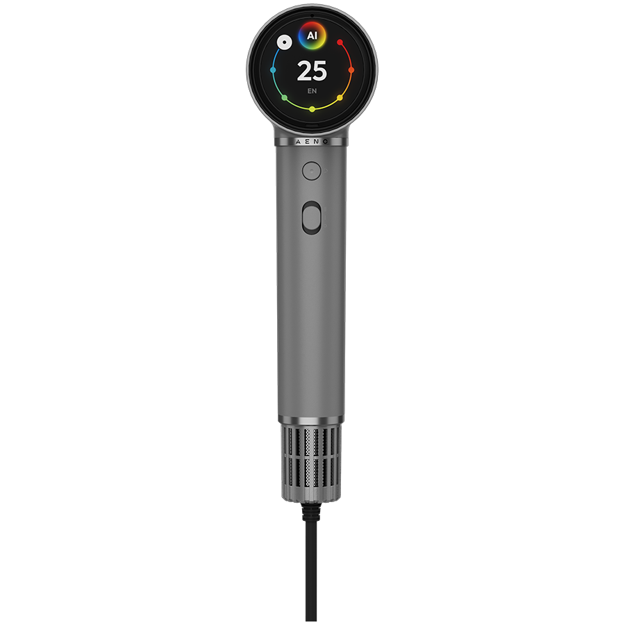 High Speed Hair Dryer, Grey, 220V-240V~50-60Hz, 1500W, Voice Control, Ionizer, Touch LCD, Infrared Nursing, Infrared Distance Protection, AI Control, Gravity Sensor 110000RPM, Noise less than 67dB - Slika 3