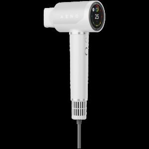 High Speed Hair Dryer, White, 220V-240V~50-60Hz, 1500W, Voice Control, Ionizer, Touch LCD, Infrared Nursing, Infrared Distance Protection, AI Control, Gravity Sensor 110000RPM, Noise less than 67dB
