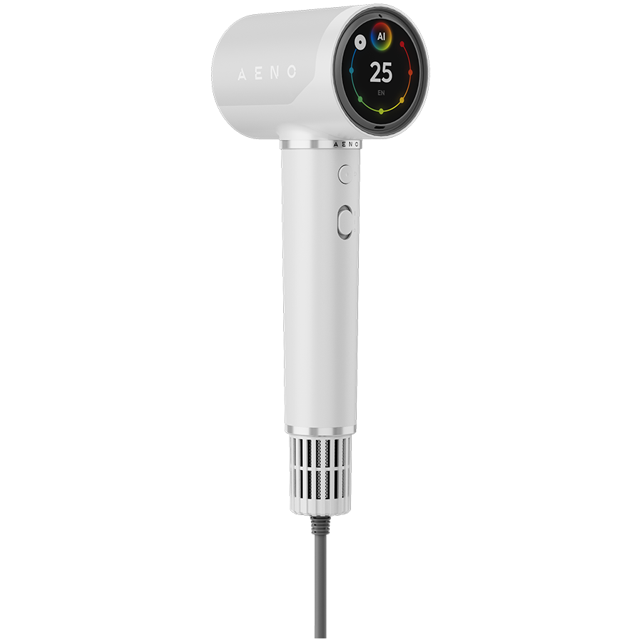 High Speed Hair Dryer, White, 220V-240V~50-60Hz, 1500W, Voice Control, Ionizer, Touch LCD, Infrared Nursing, Infrared Distance Protection, AI Control, Gravity Sensor 110000RPM, Noise less than 67dB - Slika 2