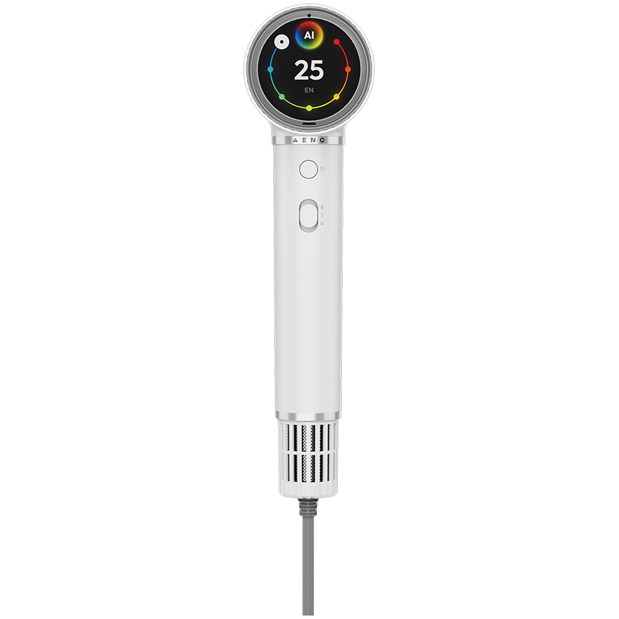 High Speed Hair Dryer, White, 220V-240V~50-60Hz, 1500W, Voice Control, Ionizer, Touch LCD, Infrared Nursing, Infrared Distance Protection, AI Control, Gravity Sensor 110000RPM, Noise less than 67dB - Slika 3