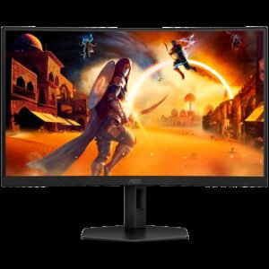 AOC Monitor LED CQ27G4X Gaming 27 inch QHD curved monitor, 180 Hz, 0.5 ms, FreeSync Prem., HDR10 (2560x1440, DisplayPort, 2x HDMI) black/gray