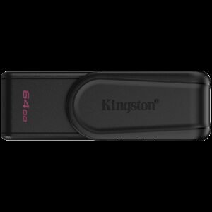 Kingston  64GB Portable USB 3.2 Gen 1 DataTraveler Exodia S (Black/Black)