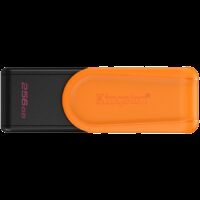 Kingston  256GB Portable USB 3.2 Gen 1 DataTraveler Exodia S (Black/Orange)
