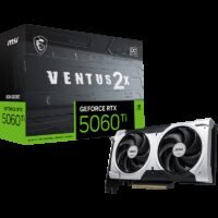 MSI NVIDIA GeForce RTX 5060 Ti 8G Ventus 2X OC Plus GDDR7 128bit Gaming Graphics Card, Boost Clock up to 2617 MHz, PCIe Gen 5, DLSS 4, DP 2.1 x 3, HDMI 2.1 x 1, SFF Ready