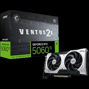 MSI NVIDIA GeForce RTX 5060 Ti 8G Ventus 2X OC Plus GDDR7 128bit Gaming Graphics Card, Boost Clock up to 2617 MHz, PCIe Gen 5, DLSS 4, DP 2.1 x 3, HDMI 2.1 x 1, SFF Ready