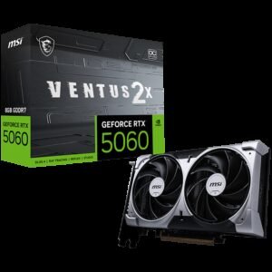 MSI Video Card NVIDIA GeForce RTX 5060 8G VENTUS 2X OC (8GB GDDR7/128bit, 3xDP, 1xHDMI, Recommended PSU 550W)