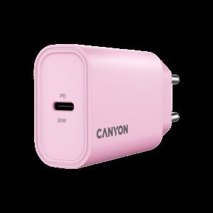 CANYON charger OnCharge 30CL Max Power 30W 1xPD EU Pink