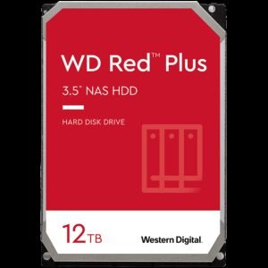 HDD NAS WD Red Plus (3.5'', 12TB, 512MB, 7200 RPM, SATA 6 Gb/s)
