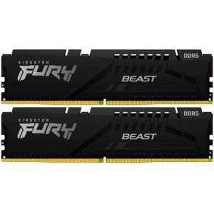 Kingston 32GB 6000MHz DDR5Fury Beast (2x16GB), CL30,XMP, EXPO, 2RX8, 288-pin 16Gbit