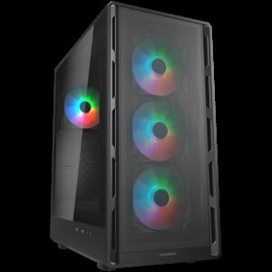 COUGAR AIRFACE PURE RGB PC Case, Mid Tower, Black