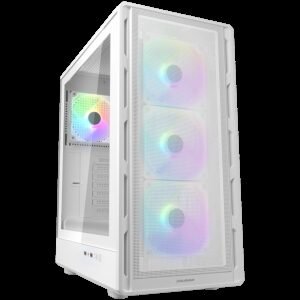 COUGAR AIRFACE PURE RGB PC Case, Mid Tower, White