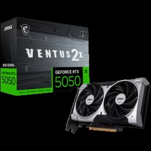 MSI GeForce RTX 5050 VENTUS 2X OC 8G Graphics Card w/ HDMI, Triple DP
