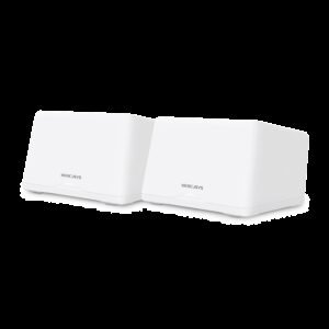 Mercusys Halo H47BE (2-Pack) BE9300 Whole Home Mesh Wi-Fi 7 System, 688 Mbps at 2.4 GHz + 2880 Mbps at 5 GHz + 5760 Mbps at 6 GHz, Internal Antennas, 3x 2.5 Gbps Port (WAN/LAN auto-sensing), MLO, 4096-QAM, OFDMA, EHT160 on 5GHz, EHT320 on 6GHz