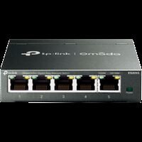 Omada 5-Port Gigabit Easy Managed Switch 5× Gigabit RJ45 Ports Desktop Steel Case Integration with Omada SDN Controller, Flow Control, Loopback Detection, Port Isolation, Port Mirroring, LAG, VLAN, IGMP Snooping, QoS, Storm Control