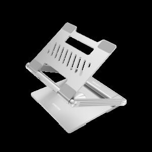 Canyon Laptop stands with hub, TYPE C F to HDMI2.0+2USB3.0+USBC3.0+RJ45+PD, TYEP C TO C cable 1m white with Emarker: HUSB332A, Material: Aluminum case+ABS+PS, Size: 245x240x27.2+/-0.3mm, Weight:1304g