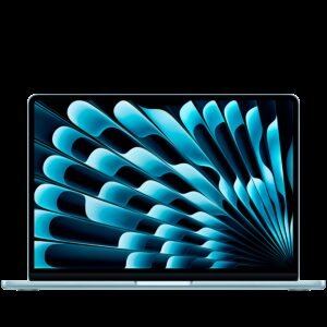 MacBook Air 13-inch,Sky Blue, Model A3240,M4 CHIP WITH 10C CPU, 8C GPU,16GB unified memory,30W USB-C Power Adapter,256GB SSD storage,Two Thunderbolt 4 Ports,Touch ID,Liquid Retina display,Force Touch Trackpad, KEYBOARD-INT