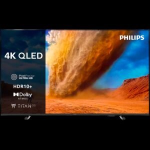 Philips 43PUS7810/12 4K QLED TV , 108 cm (43") TV, Pixel Precise Ultra HD, Titan OS smart platform, Dolby Atmos sound.