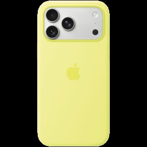 iPhone 17 Pro Max Silicone Case with MagSafe - Neon Yellow,Model A3560