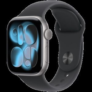 Apple Watch Series 11 GPS 42mm Space Grey Aluminium Case with Black Sport Band - S/M,Model A3331
