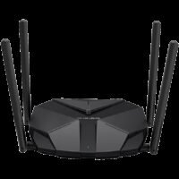 Mercusys MR85X AX3000 Dual-Band Wi-Fi 6 Router, 574 Mbps at 2.4 GHz + 2402 Mbps at 5 GHz, 4x Fixed External Antennas, 3x Gigabit LAN Ports, 1x 2.5Gbps WAN Port, 1024-QAM, OFDMA, HE160, MERCUSYS APP, Router/Access Point Mode, Smart Connect