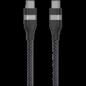 Anker USB-C to USB-C Cable (180cm, 240W, Upcycled-Braided) Black
