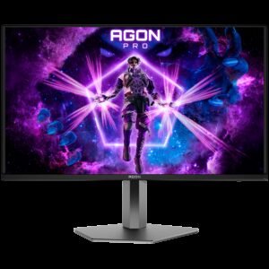 AOC Agon PRO AG326UD 31.5" QD-OLED Gaming Monitor, 4K UHD 3840x2160, 165Hz, 0.03ms, DisplayHDR 400, Adaptive Sync, G-Sync Compatible, 2x HDMI 2.1, 1x DP 1.4, USB hub, Full Ergo, Speakers