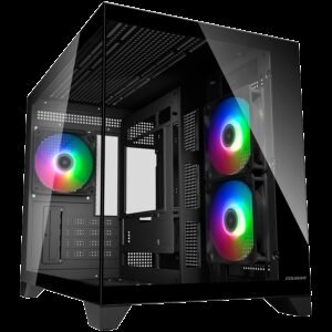 COUGAR FV150 Mini RGB PC Case, Mid tower, Black