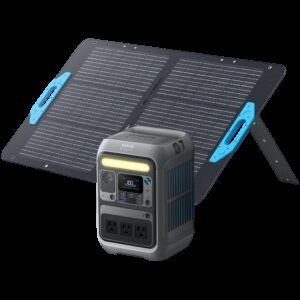 Anker SOLIX Powerstation C300X plus PS60 Portable Solar Panel