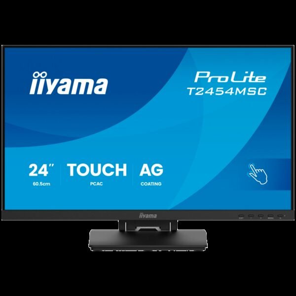 IIYAMA Monitor Touch T2454MSC-B3AG 24" InCell PCAP 10pt touchscreen monitor featuring IPS panel technology, Anti-Glare coating and a flexible stand