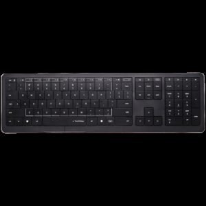 CLEVETURA CLVX 1 Touch-On-Keys AI Wireless Keyboard, ANSI US Windows Layout, Scissor Switches, Aluminum Chassis, Interactive RGB, Windows/Linux/MacOS support