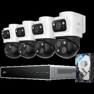 Anker, eufy NVR Security System S4 Max White 2TB, 4k Triple-Lens PTZ Camera