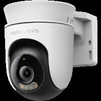 Mercusys MC510 Outdoor Pan/Tilt Security Wi-Fi Camera, 2K QHD, Smart Motion and Person Tracking, Color Night Vision, Local and Cloud Storage, supports up to 512GB microSD cards and cloud storage for secure, flexible video backup, IP65