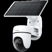 TP-Link Tapo C630 KIT Solar-Powered Pan/Tilt Security Camera Kit, 3K 5MP (2880x1620), 2.4 GHz, 6700mAh rechargeable lithium-ion battery, Solar panel (5.2V, 2.5W), Pan/Tilt, Non-Stop Power, AI Tracking, 24/7 Continuous Capture, Color Night Vision