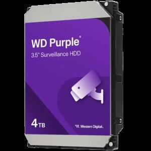 WD Purple 4TB CMR, 3.5'', 128MB, SATA 6Gbps