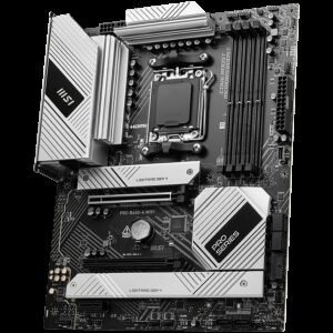 MSI PRO B650-A WIFI AM5 DDR5 AMD B650 SATA 6Gb/s 2.5G LAN Wi-Fi 6E, Bluetooth 8-Channel (7.1) HD Audio AMD Ryzen 9000 / 8000 / 7000 ATX Motherboard