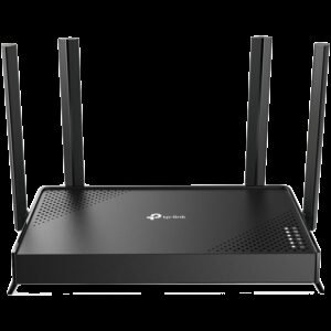 TP-Link Archer BE220 BE3600 Dual-Band Wi-Fi 7 Router, 688 Mbps at 2.4 GHz + 2882 Mbps at 5 GHz, 4x external Ant., 2.0 GHz Quad-Core CPU, 1x 1G WAN port + 4x1 G LAN ports, MLO, 4096-QAM, OFDMA, HE160 on 5GHz, Tether App, WPA3, Access Point Mode, IPv6