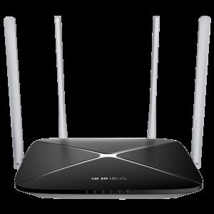 Mercusys MB135-4G AC1200 Wi-Fi 4G LTE Router, Build-In 150Mbps 4G LTE Modem, 300 Mbps at 2.4 GHz, 867 Mbps at 5 GHz, 4G Cat4 150/50 Mbps, Internal Antennas,  Extra 3G/4G Antenna Ports, 1x 10/100 Mbps LAN Port, 1x 10/100 Mbps WAN/LAN Port