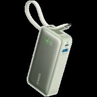 Anker Nano Power Bank (30W,Built-In USB-C Cable) Green