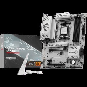 MSI B850 GAMING PLUS WIFI6E Motherboard, ATX - Supports AMD Ryzen 9000/8000 / 7000 Processors, AM5 - DDR5 Memory Boost 8200+ MT/s (OC), PCIe 4.0 x16, M.2 Gen5, Wi-Fi 6E, 2.5G LAN