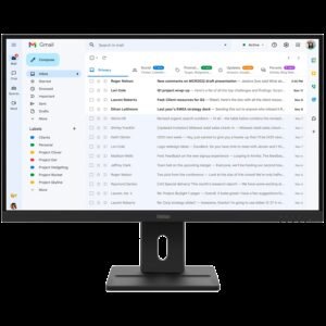 ThinkVision E27-40, 23.8" IPS, 1920x1080 FHD, 1500:1, 300 nits, 100Hz, 178 / 178, 16:9, 4/6ms, HDMI, DP, VGA, 2x 2w, Tilt, Swivel, Pivot, Height Adjust Stand, VESA, Raven Black, 3Yr