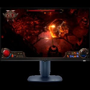Monitor Alienware AW2725DM 27", 2560x1440, QHD, 180Hz, IPS Antiglare, 16:9, 1000:1, 400 cd/m2, NVIDIA G-SYNC + AMD FreeSync, 1ms, 178/178, 2xDP, HDMI, 2xUSB 3.2, USB-B, Tilt, Swivel, Pivot, Height Adjust, 3Y
