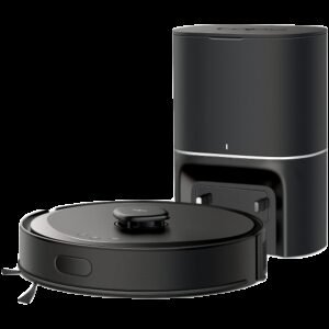TP-Link Tapo RV30 Max Plus, Robot Vacuum Cleaner and Auto-Empty Dock, LiDAR + IMU Dual Navigation, Vacuum & Mop 2-in-1, 5300Pa, 3L Auto-Empty Dock, 2600mAh Battery, 250ml Dustbin, 300ml Water Tank, 5-Level Suction, 3-Level Water Flow