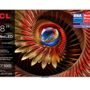 TCL 98"C8K 4K QD-Mini LED TV144Hz Google TV; ZeroBorder;Audio BANG & OLUFSEN; HDR Premium 5000;