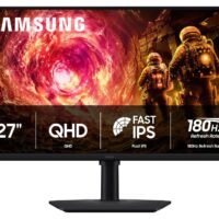 Samsung 27" Odyssey G50FQHD, Fast IPS, 180Hz, 1msDP, HDMI, HAS, Tilt, Swivel, Pivot