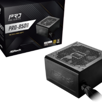 ASRock PSU 850W Gold, Pro80PLUS, 120mm fan, ATX 3.1PCIe 5.1