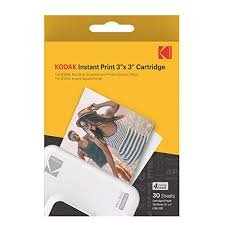 Kodak ICRG-330 4PASS 3 x 3 Inch (7.6 x 7.6 cm) Paper and Color Ribbon Integrated Cartridge, Compatible with Mini 3 Square, Mini 3 Square Retro, Mini Shot 3 Square, Mini Shot 3 Square Retro 3 Pack