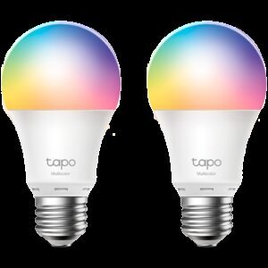 TP-Link Tapo L530E Smart Wi-Fi Light Bulb, Multicolor, 2.4 GHz, IEEE 802.11b/g/n, E27 Base, 220–240 V, 50/60 Hz, 2,500 K – 6,500 K, Multicolor, No Hub Required, Voice Control (works with Amazon Alexa and Google Assistant), Remote Control, 2 PACK